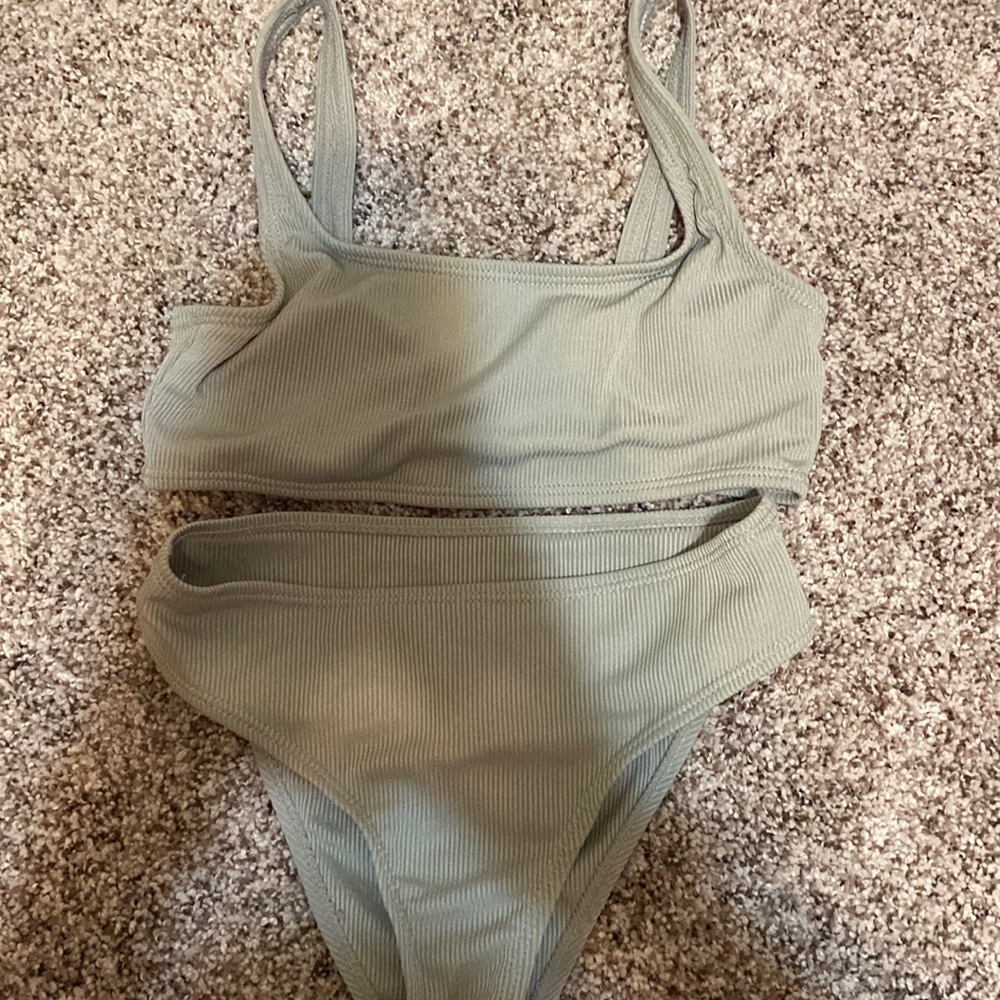 nice sage green cute bathing suit